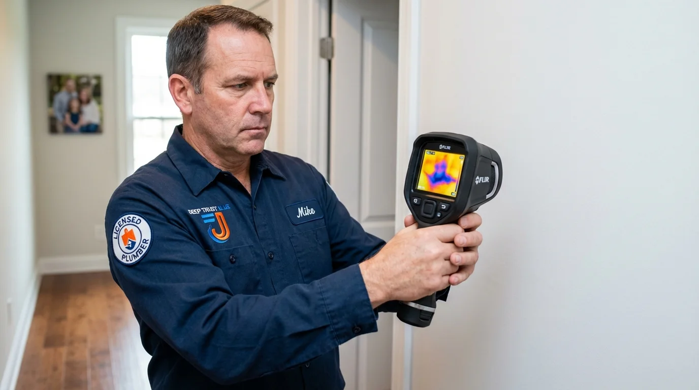 Thermal imaging leak detection by Johns Plumbing LLC in Thornwood
